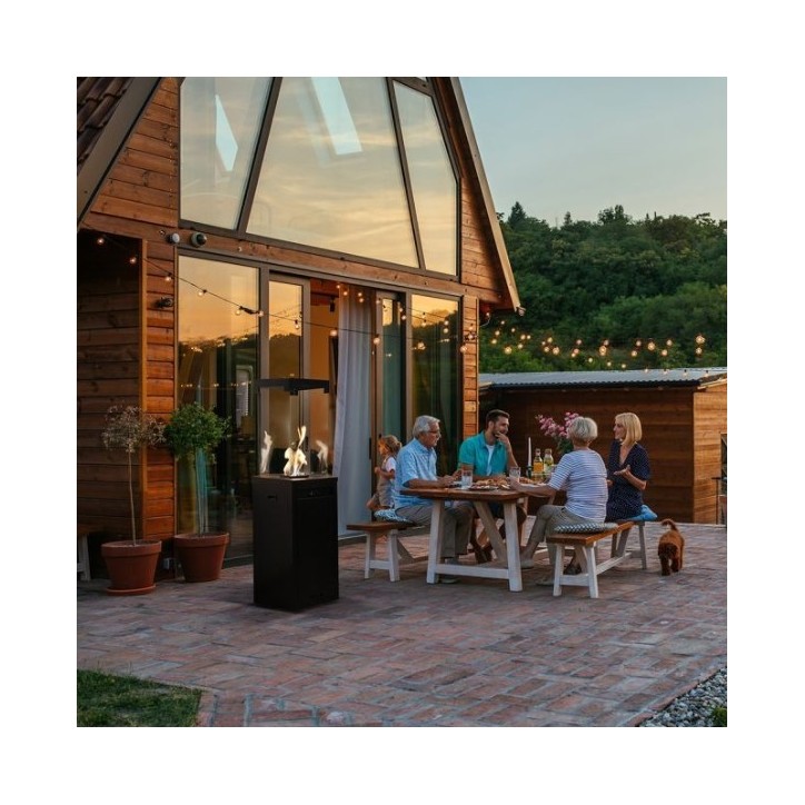 CHAUFFAGE EXTÉRIEUR GAZ PATIO LIGHT NOIR CHAUFFAGE EXTÉRIEUR GAZ PATIO LIGHT NOIR
