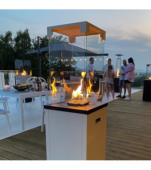 CHAUFFAGE EXTÉRIEUR GAZ PATIO LIGHT BLANC