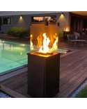 CHAUFFAGE GAZ EXTERIEUR PATIO SLIM NOIR