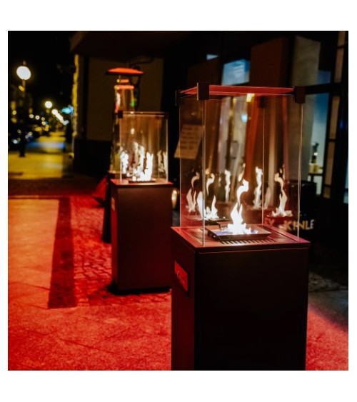 CHAUFFAGE GAZ EXTERIEUR PATIO SLIM NOIR