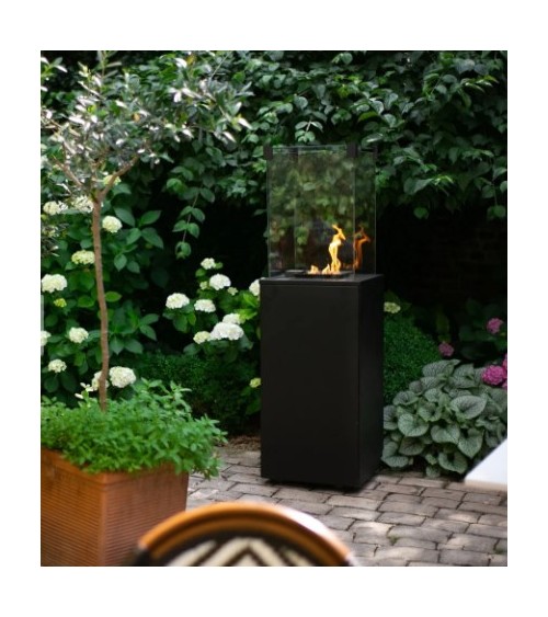 CHAUFFAGE GAZ EXTERIEUR PATIO SLIM NOIR
