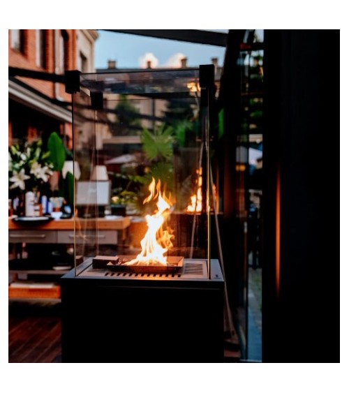 CHAUFFAGE GAZ EXTERIEUR PATIO SLIM NOIR