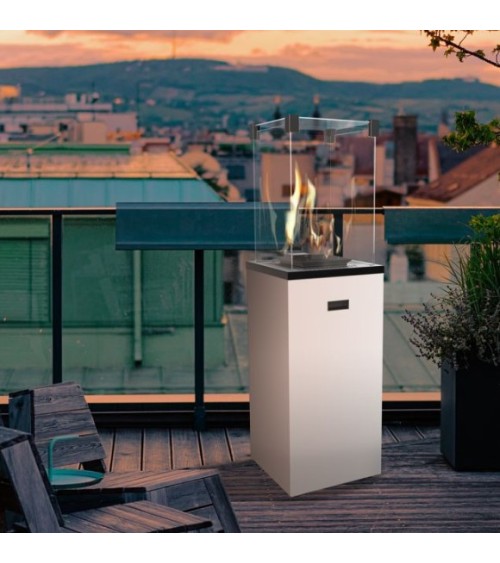 CHAUFFAGE GAZ EXTERIEUR PATIO SLIM BLANC