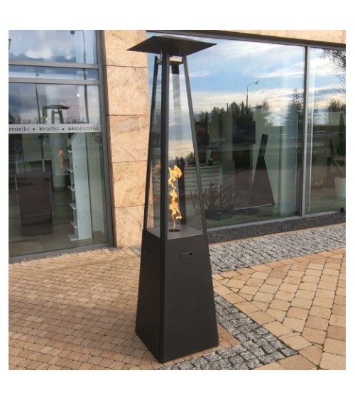 UMBRELLA ACIER NOIR AVEC TUYAU ET RÉDUCTEUR