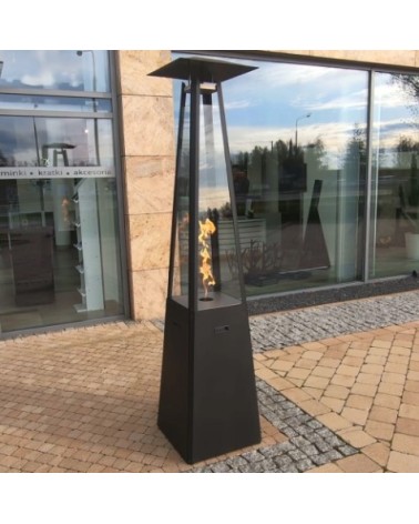 UMBRELLA ACIER NOIR AVEC TUYAU ET RÉDUCTEUR