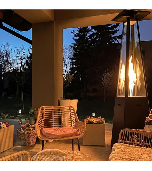 UMBRELLA ACIER NOIR AVEC TUYAU ET RÉDUCTEUR