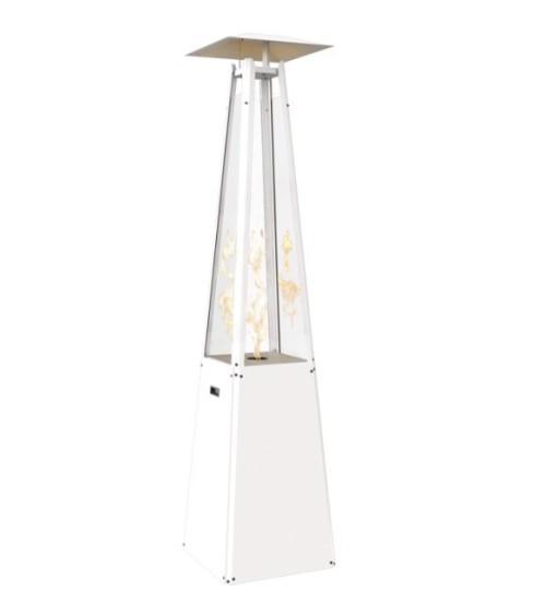 UMBRELLA ACIER BLANC AVEC TUYAU ET RÉDUCTEUR