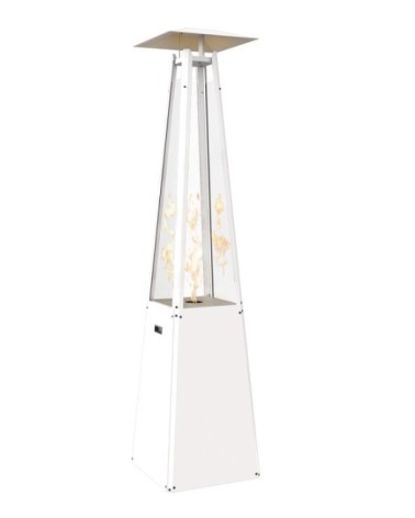 UMBRELLA ACIER BLANC AVEC TUYAU ET RÉDUCTEUR