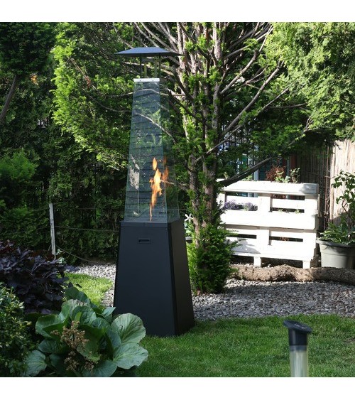 UMBRELLA BS COULEUR ACIER NOIR AVEC TUYAU ET RÉDUCTEUR