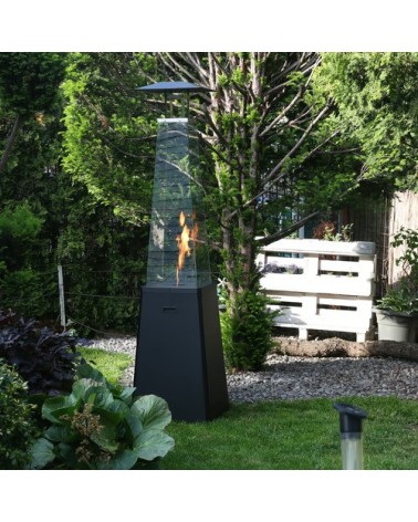 UMBRELLA BS COULEUR ACIER NOIR AVEC TUYAU ET RÉDUCTEUR