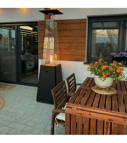 UMBRELLA BS COULEUR ACIER NOIR AVEC TUYAU ET RÉDUCTEUR