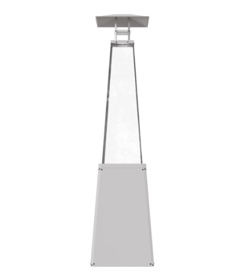 Chauffage extérieur Gaz UMBRELLA BS Couleur Acier Blanc 12kw