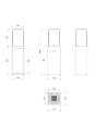 KIT DE CHAUFFAGE AU GAZ PATIO SLIM BLACK 8.2 KW