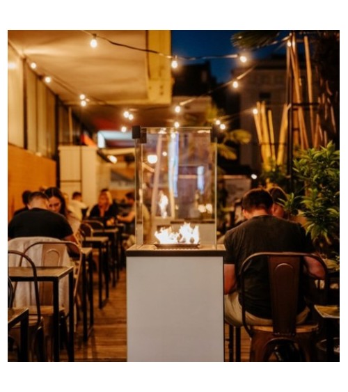 KIT DE CHAUFFAGE AU GAZ PATIO SLIM BLANC 8.2 KW MANUEL