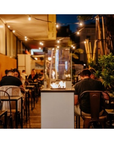 KIT DE CHAUFFAGE AU GAZ PATIO SLIM BLANC 8.2 KW MANUEL