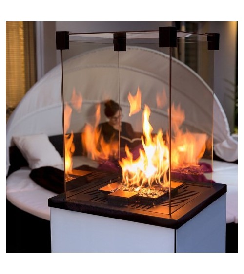 KIT DE CHAUFFAGE AU GAZ PATIO SLIM BLANC 8.2 KW MANUEL