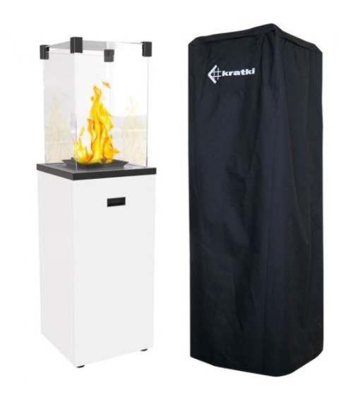 KIT DE CHAUFFAGE AU GAZ PATIO SLIM BLANC 8.2 KW MANUEL