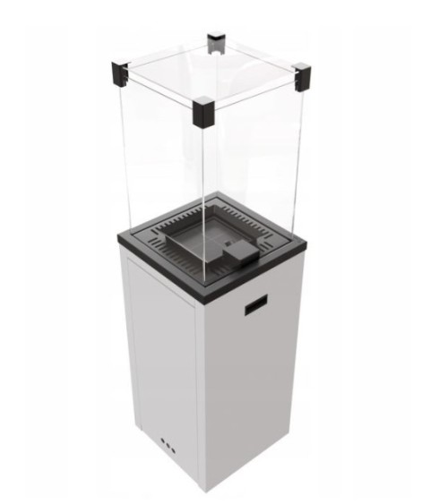 KIT DE CHAUFFAGE AU GAZ PATIO SLIM BLANC 8.2 KW MANUEL