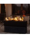 CHAUFFAGE EXTÉRIEUR GAZ PATIO HORIZONTAL ACIER CONTRÔLE MANUEL 17,5 KW
