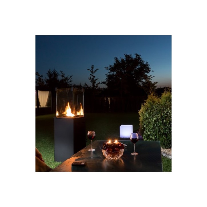 MINI CHAUFFAGE AU GAZ PATIO NOIR + CHEMINÉE BIO MINI CHAUFFAGE AU GAZ PATIO NOIR + CHEMINÉE BIO