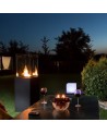 MINI CHAUFFAGE AU GAZ PATIO NOIR + CHEMINÉE BIO