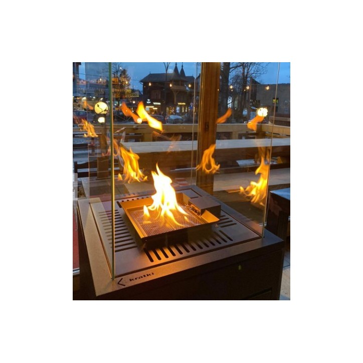 MINI CHAUFFAGE AU GAZ PATIO NOIR + CHEMINÉE BIO MINI CHAUFFAGE AU GAZ PATIO NOIR + CHEMINÉE BIO