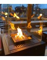 MINI CHAUFFAGE AU GAZ PATIO NOIR + CHEMINÉE BIO