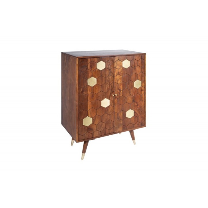 Buffet Bar HEXAGONE bois massif d'acacia