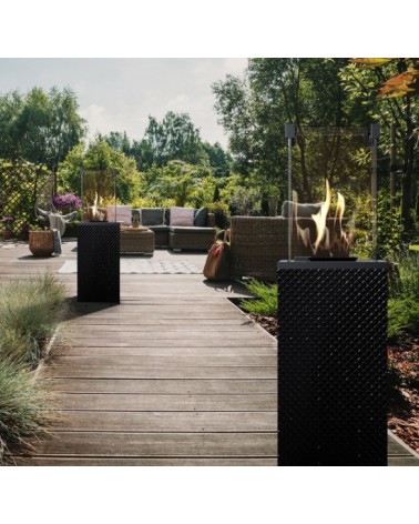 Chauffage extérieur gaz PATIO MINI noir matelassé  8,2 KW