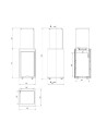Chauffage extérieur gaz PATIO MINI noir matelassé  8,2 KW