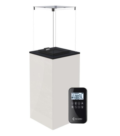 CHAUFFAGE EXTÉRIEUR À GAZ PATIO MINI BLANC - AUTOMATIC