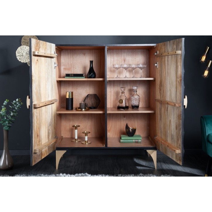 Buffet SUNNY bois massif de manguier 120 cm