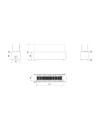 CHAUFFAGE EXTÉRIEUR GAZ PATIO HORIZONTAL CONTRÔLE AUTOMATIQUE 17,5 KW