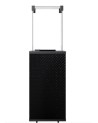 CHAUFFAGE EXTÉRIEUR GAZ PATIO MINI DE VERRE NOIR MATELASSÉ CONTRÔLE AUTOMATIQUE 8,2 KW