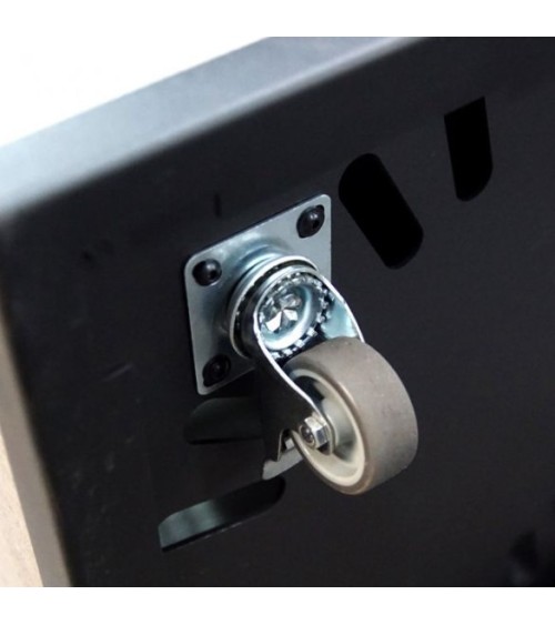 CHAUFFAGE EXTÉRIEUR GAZ PATIO MINI DE VERRE NOIR MATELASSÉ CONTRÔLE AUTOMATIQUE 8,2 KW