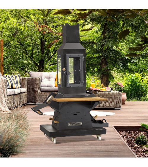 Chauffage de jardin bois/charbon Ariane 5KW