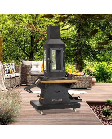 Chauffage de jardin bois/charbon Ariane 5KW