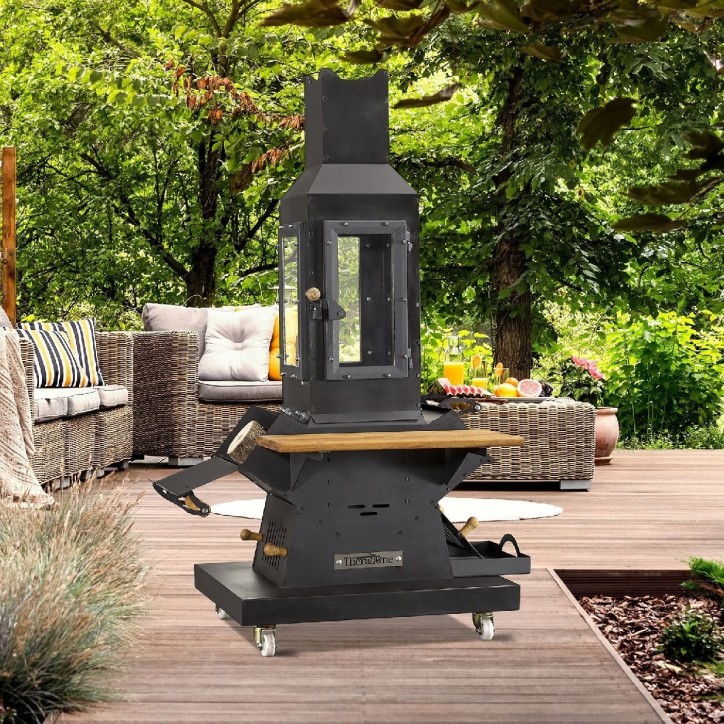 Chauffage de jardin bois/charbon Ariane 5KW Chauffage de jardin bois/charbon Ariane 5KW