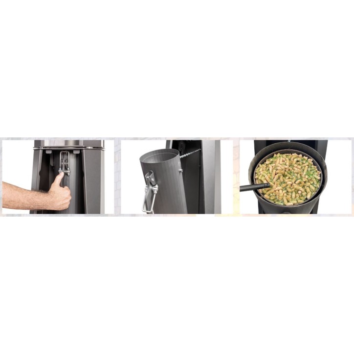 Chauffage d'extérieur VEGAS noir Chauffage d'extérieur VEGAS noir