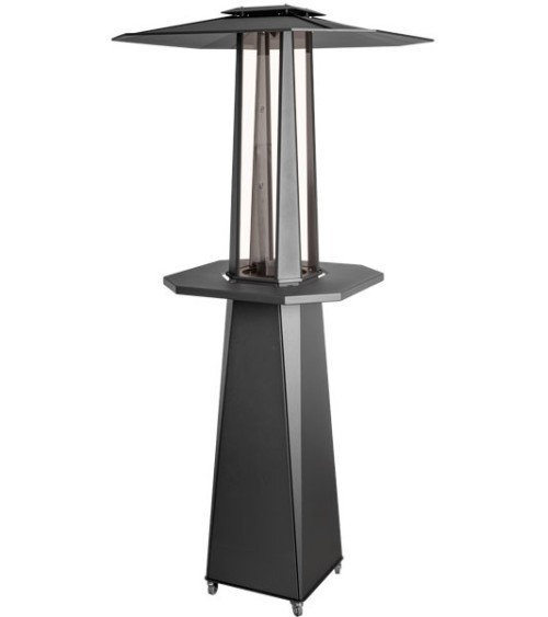 Chauffage d'extérieur VEGAS noir avec table et dome