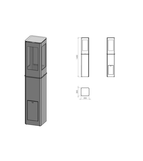 Chauffage d'extérieur ANGELES noir