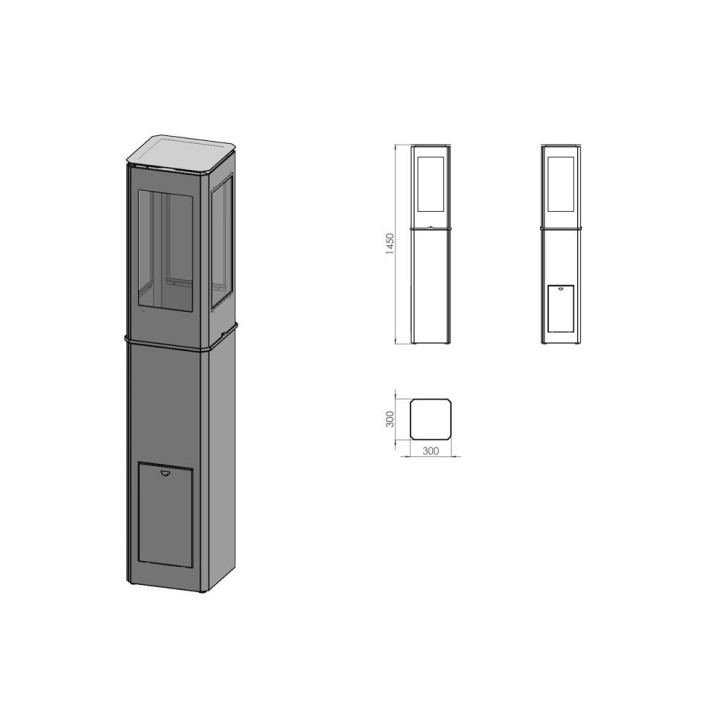 Chauffage d'extérieur ANGELES noir