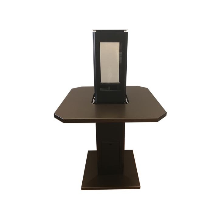 Chauffage d'extérieur ANGELES noir avec table et base