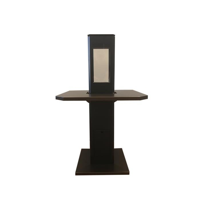 Chauffage d'extérieur ANGELES noir avec table et base