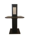 Chauffage d'extérieur ANGELES noir avec table et base