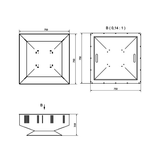 BRASERO EXTERIEUR QUADRUM