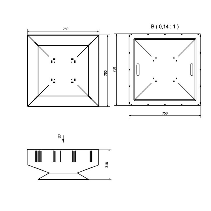 BRASERO EXTERIEUR QUADRUM