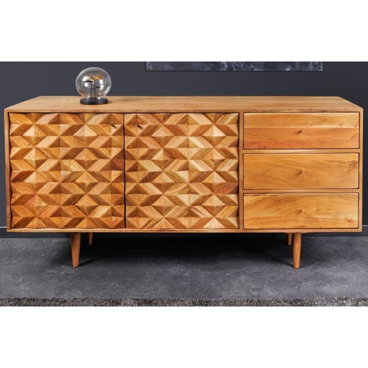 Buffet SOLARA en bois massif d'acacia