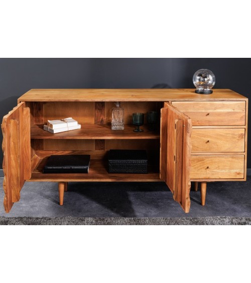 Buffet SOLARA en bois massif d'acacia