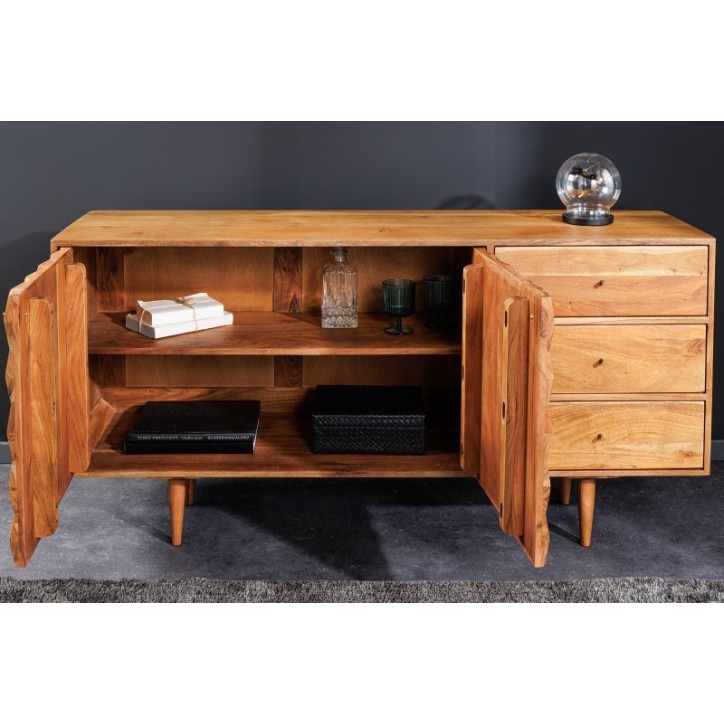 Buffet SOLARA en bois massif d'acacia